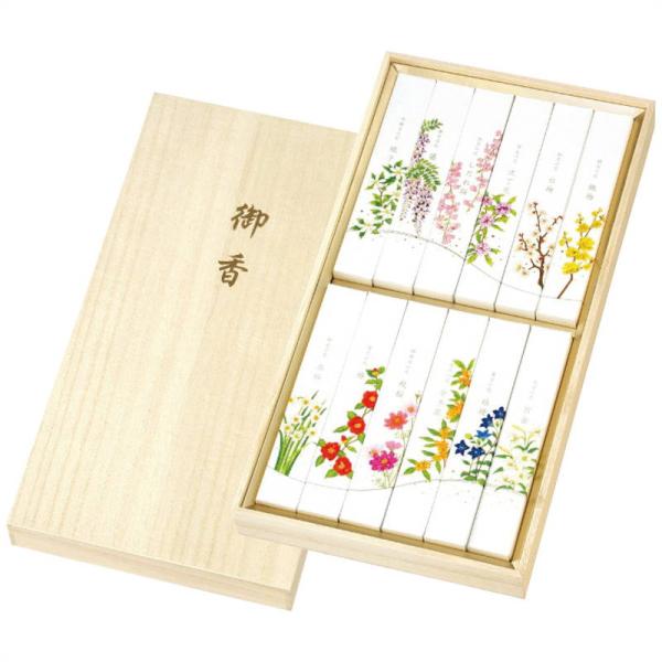 カメヤマ 名香月の花 線香12種セット