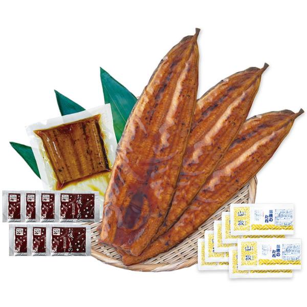 特大 鹿児島県産うなぎ蒲焼セット（永谷園お吸い物付） プレーリードッグ ファーム 詰め合わせ ギフト...
