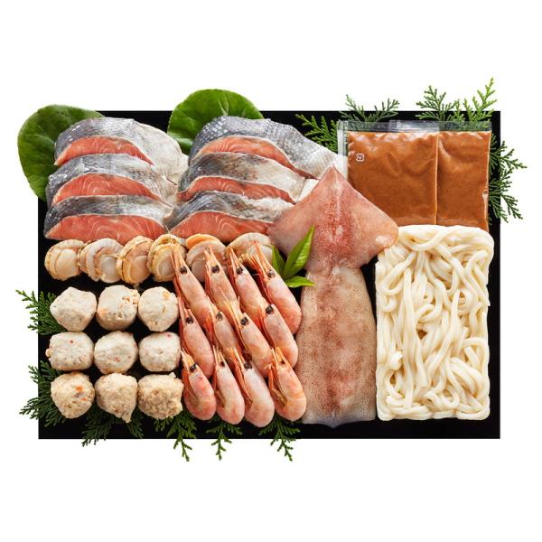 北海道名物 7種の具材を使用した石狩鍋セット 詰め合わせ ギフト プレゼント お中元 お歳暮 内祝い