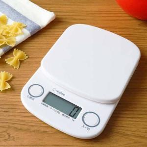キッチンスケール デジタルスケール 電子秤 はかり 計量器 ドリテック コンパクト 最大計量1kg 1g単位