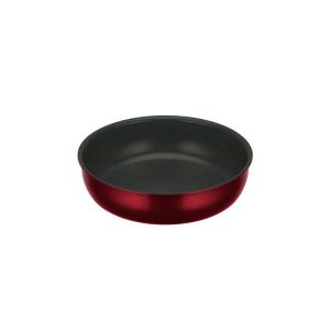 深型フライパン 22cm ガス火 IH対応 サーモス デュラブルシリーズ 取っ手のとれるフライパン KVD-022 ディープレッド