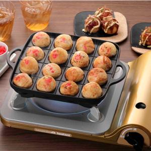 たこ焼き器 タコ焼き機 19穴 鉄鋳物製 カセットコンロ ガスコンロ ガス