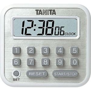 タイマー デジタルタイマー 長時間 タニタ 最大100時間計測 マグネット スタンド式 ホワイト｜kanaemina