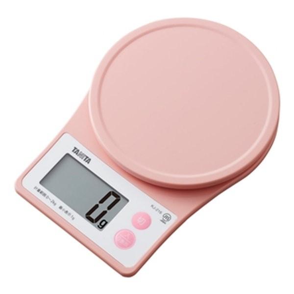 クッキングスケール タニタ デジタル キッチンスケール 最大2kg 簡単 見やすい 大型表示 ピンク
