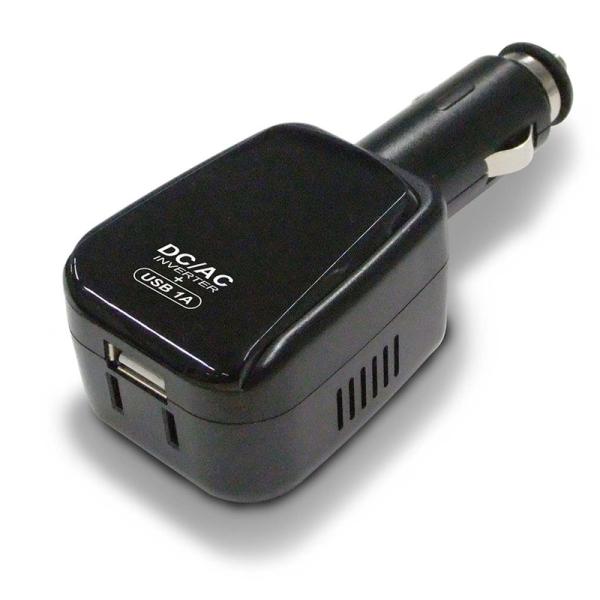 カーインバーター DC/AC 20W シガーソケット AC100V USB typeA 1ポート 変...