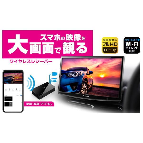 Miracastレシーバー スマホ テレビに映す 大画面 wi-fi ワイヤレスレシーバー HDMI...