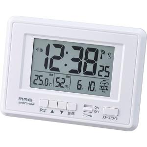 電波時計 置き時計 掛け時計 両用 デジタル シンプル おし...