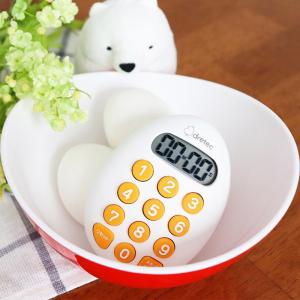 キッチンタイマー 10キー デジタル おしゃれ 可愛い たまご型 卵タイマー マグネット付き｜kanaemina