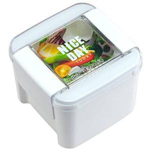 お弁当箱 深型 2段 ランチボックス 630ml 蓋パッキン一体型 イージーケア ホワイト｜kanaemina