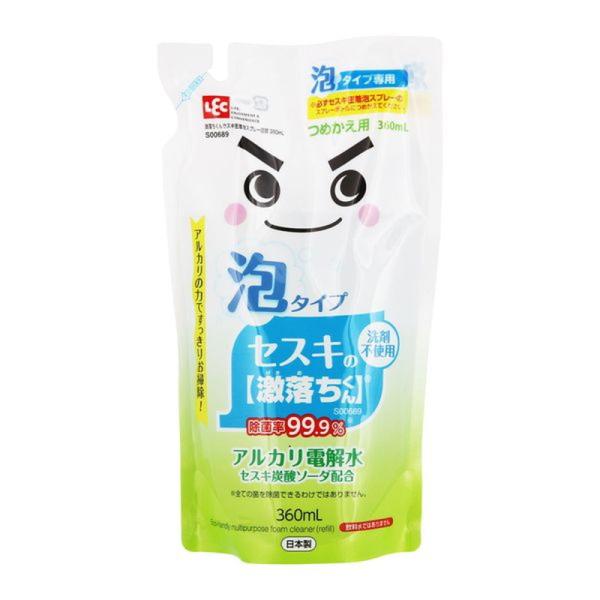 激落ちくん 除菌 セスキ密着泡スプレー 詰め替え用 360ml 洗剤不使用 泡タイプ アルカリ電解水...