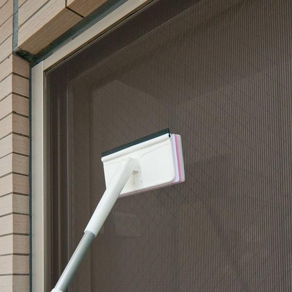 窓ガラス拭き用 網戸用お掃除グッズ  激落ちくん 伸縮ワイパー 窓ふき清掃 汚れ取り