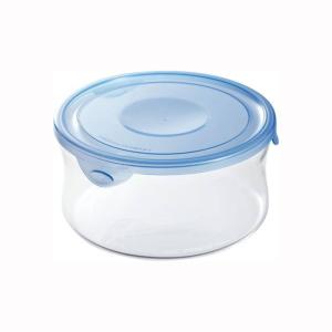 iwaki（イワキ） 保存ガラス容器 耐熱ガラス 蓋付き 丸型 1300ml iwaki