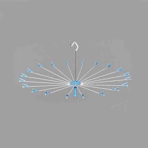 パラソルハンガー 洗濯物干しタオルハンガー タコ足 20本掛け クリップ付き 室内 ベランダ 屋外