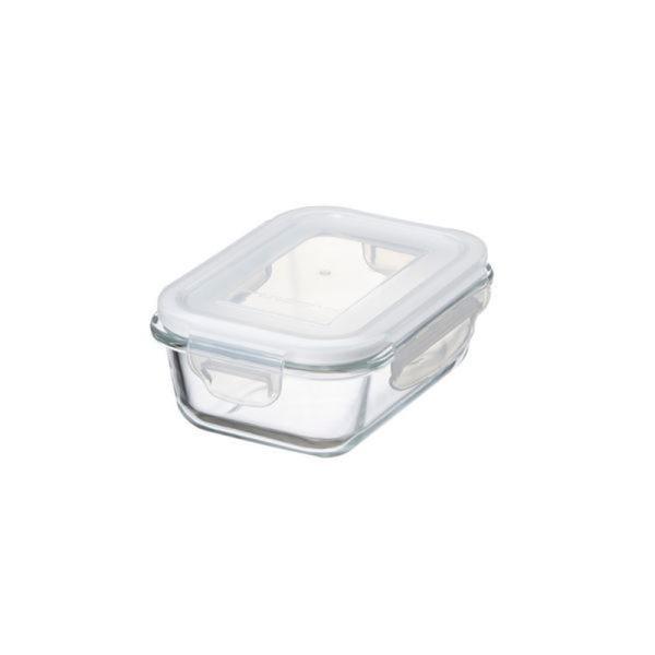 保存容器 耐熱ガラス製 4点ロック 密閉蓋付き デリッシュ・ライフ 耐熱ガラス保存容器 長方形 37...