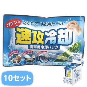 保冷剤 熱中症対策 暑さ対策 冷却グッズ 10個セット 冷たい 氷嚢 携帯用 叩く瞬間冷却剤 アイシング 冷却パック