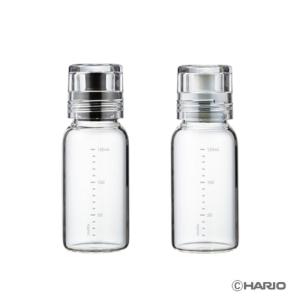 ドレッシングボトル ガラス製 150ml ハリオ HARIO ドレッシングボトルスリム 150 ブラック ペールグレー