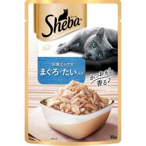 マースジャパン キャットフード 猫用 おやつ シーバ リッチ お魚ミックス まぐろ・たい入り 35g