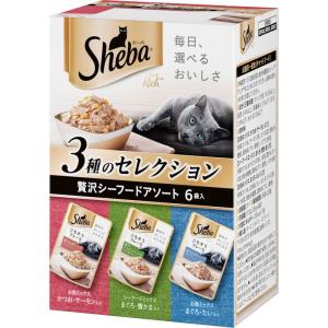 マースジャパン キャットフード 猫用 おやつ シーバ リッチ ごちそうフレーク 贅沢シーフードアソート 35g×6袋パック