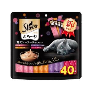マースジャパン キャットフード 猫用 おやつ シーバ とろ〜り メルティ 贅沢シーフードセレクション 12g×40本