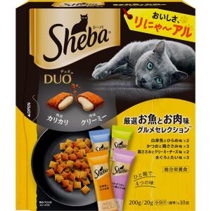 マースジャパン キャットフード 猫用 おやつ シーバ デュオ 厳選お魚とお肉味グルメセレクション 200g