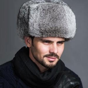 帽子 メンズ 秋冬 ファー ハット ロシア帽 フェイクファー　帽子　ロシアン帽 メンズキャップ　男性用　ふわふわ もこもこ｜kanaeya
