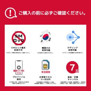 韓国SIM 20日間(480時間) SIMカー...の詳細画像5