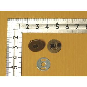 薄型マグネットホック  中(14mm)  アンティークゴールド シルバー(ニッケル) 10組セット - メール便（ネコポス）OK｜kanaguya3