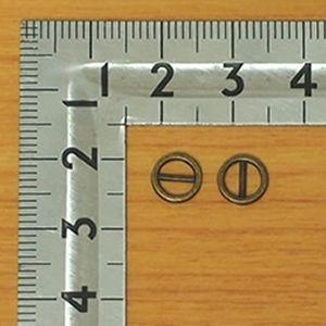 ミニ丸コキカン 4mm アンティークゴールド 50個セット