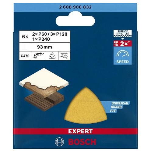 (ボッシュ) EXPERT マルチツール用 サンドペーパー 粒度#60/#120/#240各2枚セッ...