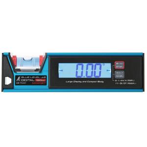 シンワ ブルーレベルJr.2 デジタル180mm 防塵防水 マグネット付 75321 水平器 コンパ...