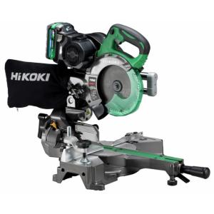 HiKOKI コードレス卓上スライド丸のこ C3606DRB(K)(XPSZ) バッテリBSL36A...