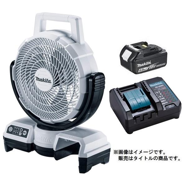 マキタ 充電式ファン CF203DZW(白)+バッテリBL1860B+充電器DC18WC付 14V/...
