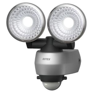 ムサシ LED-AC315 7.5W×2灯 LEDセンサーライト 屋外向け RITEX musash...