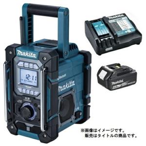 マキタ 充電機能付ラジオ MR300(青)+バッテリBL1860B+充電器DC18RF付 AC100V/10.8V/14.4V/18V対応 makita オリジナルセット品