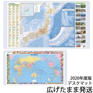 デスクマット 日本地図/世界地図 YDS-965MP　2021年　コイズミ　※学習机と同時ご購入特典