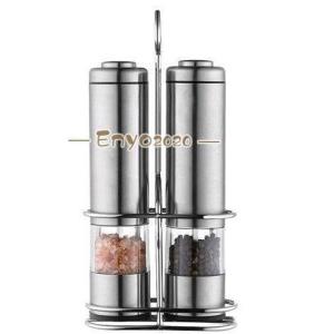 ペッパーミル 電動ミル ステンレス製 調味料挽き 操作簡単