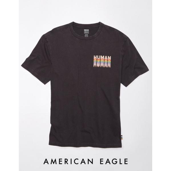 アメリカンイーグル Tシャツ メンズ プリント グラフィック ブラック 大きいサイズあり 半袖