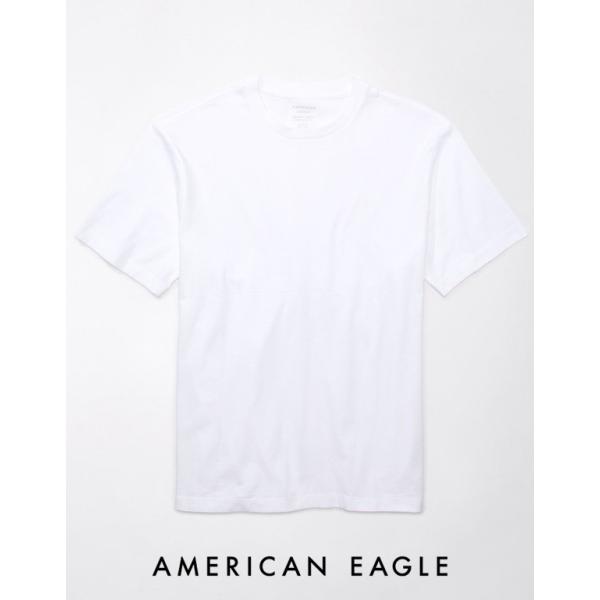 アメリカンイーグル Tシャツ メンズ 無地 ロゴ ホワイト 大きいサイズあり 半袖