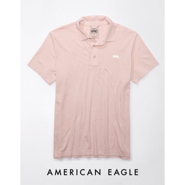 アメリカンイーグル ポロシャツ メンズ 半袖 ピンク 大きいサイズあり