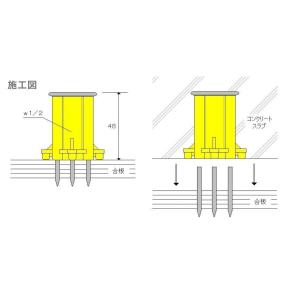 乾産業 釘抜型インサート 3N 青 W3/8 1個の詳細画像1