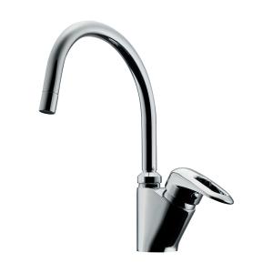 カクダイ（KAKUDAI） 117-115-DS シングルレバー混合栓 ダークシルバー