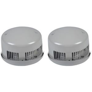 三菱電機　P-100CVS6　ロスナイ部材 ステンレス製丸形フード 2個入り 〇