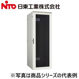 Nito/日東工業　FSC100-722EKN　システムラック 組立タイプ ドア付【ヨコ700 x タテ2200 x フカサ1000】【ブラック】　⇒Ψ[G]
