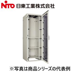 Nito/日東工業　FSL100-722EN　システムラック LANタイプ ドア付【ヨコ700 x タテ2200 x フカサ1000】【ペールホワイト】　⇒Ψ[G]