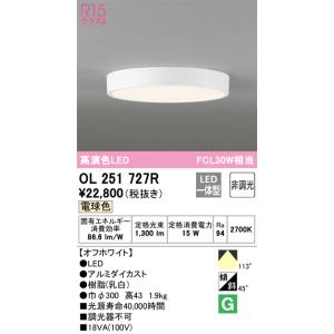 ODELIC（オーデリック） OL251726R 小型シーリング非調光昼白色 17W Σ