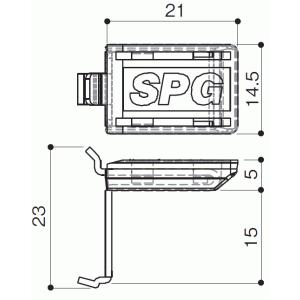 SPG サヌキ SUS棚柱用 棚受 LS-74...の詳細画像1