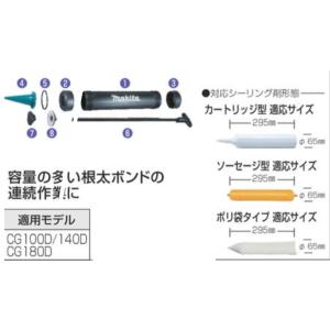 マキタ 充電式コーキングガン用ホルダCセット品[800mL用] 197196-7