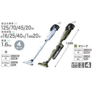 マキタ 40Vmax 充電式クリーナ CL001GRDCW 本体カラー
