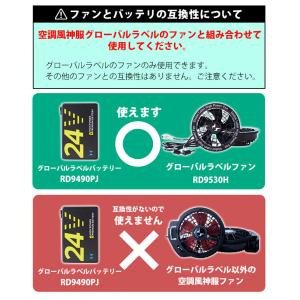 サンエス 空調作業服 作業着 空調風神服24V...の詳細画像3