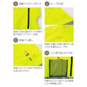 サンエス 空調風神服 空調作業服 作業着 フル...の詳細画像3